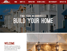 Tablet Screenshot of liveoakcustomhomes.com